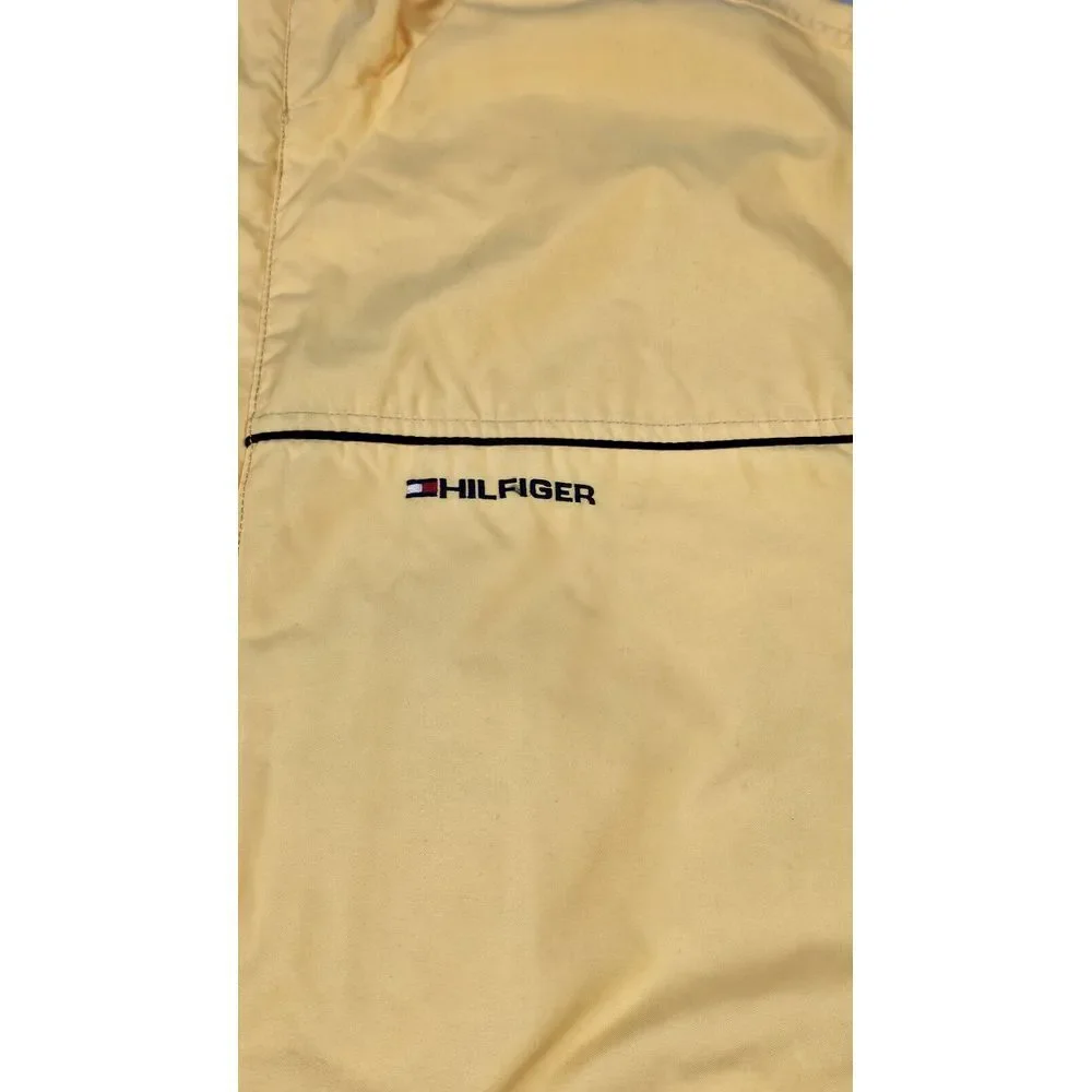 Tommy Hilfiger Jacket Mens XL. Vintage Athletic Yellow‎ Long Sleeve Full Zip.